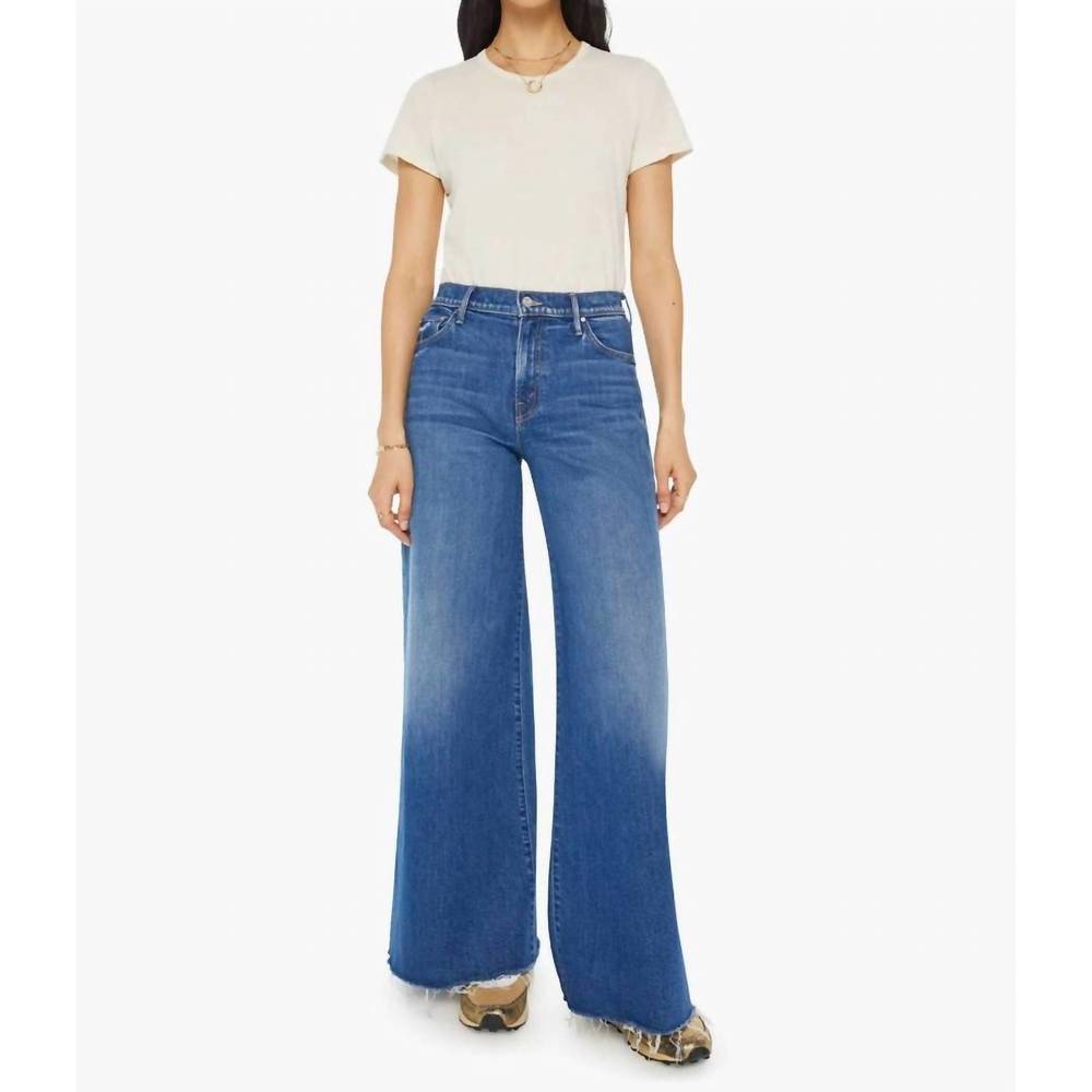 NEW MOTHER swisher sneak fray jeans in punch buggy
